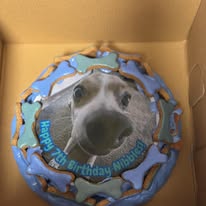 Personalized Dog Birthday Cake