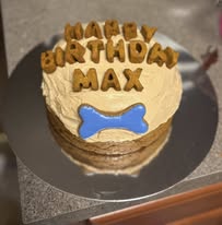 Personalized Dog Birthday Cake