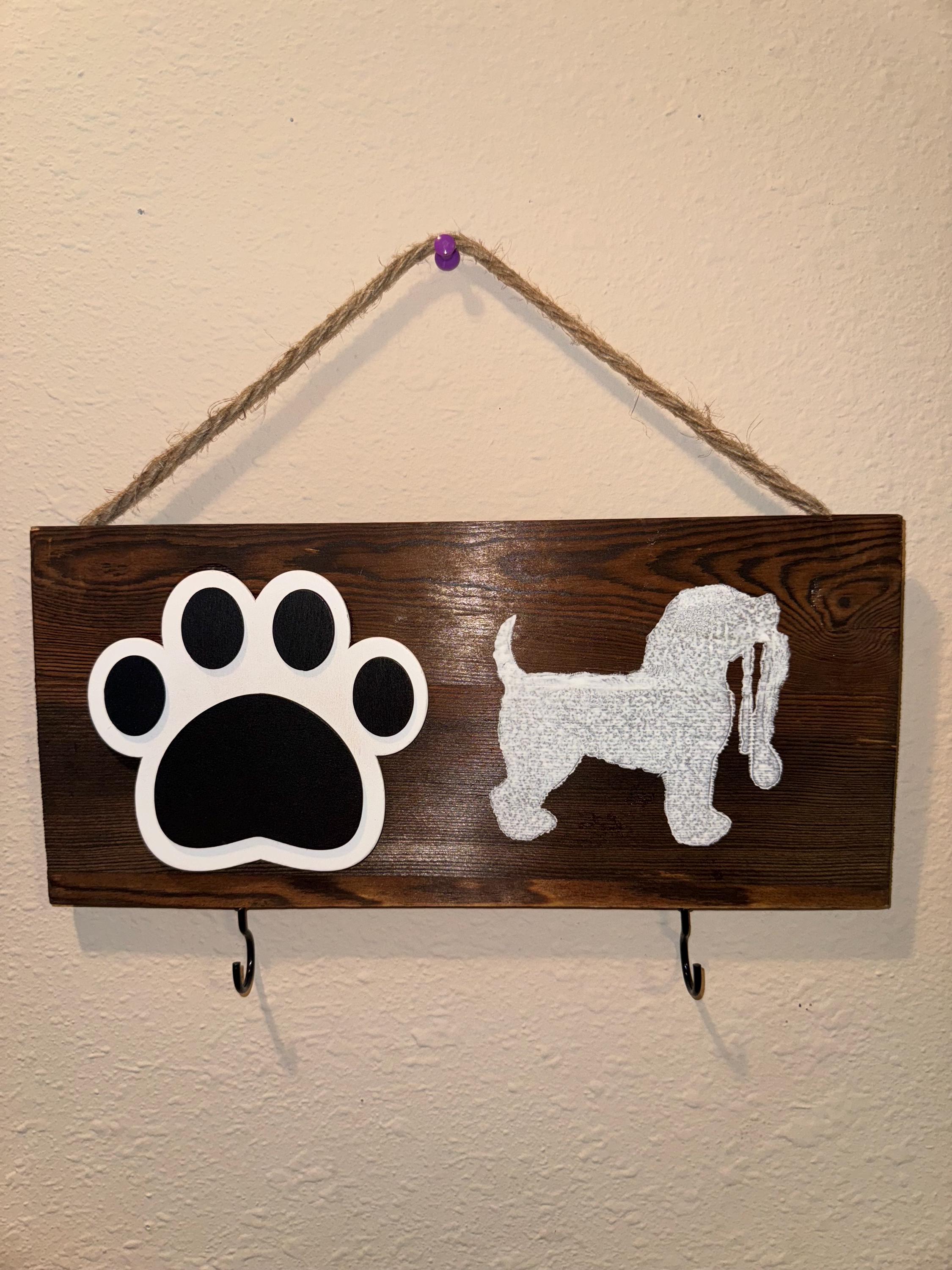 Wall Mounted Dog Leash Holder - Pet Organizer