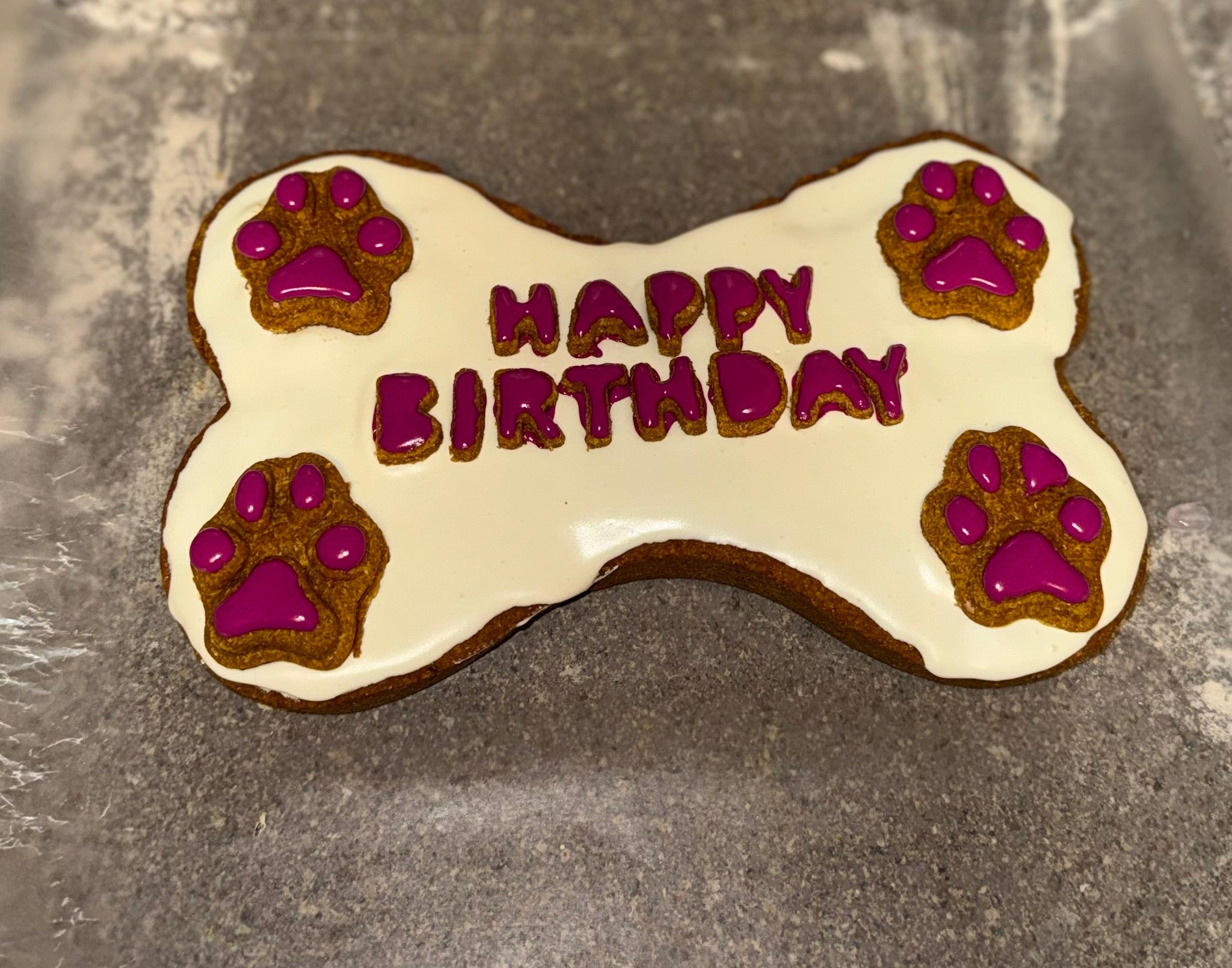 Dog Bone Cookie Cake (7x10)