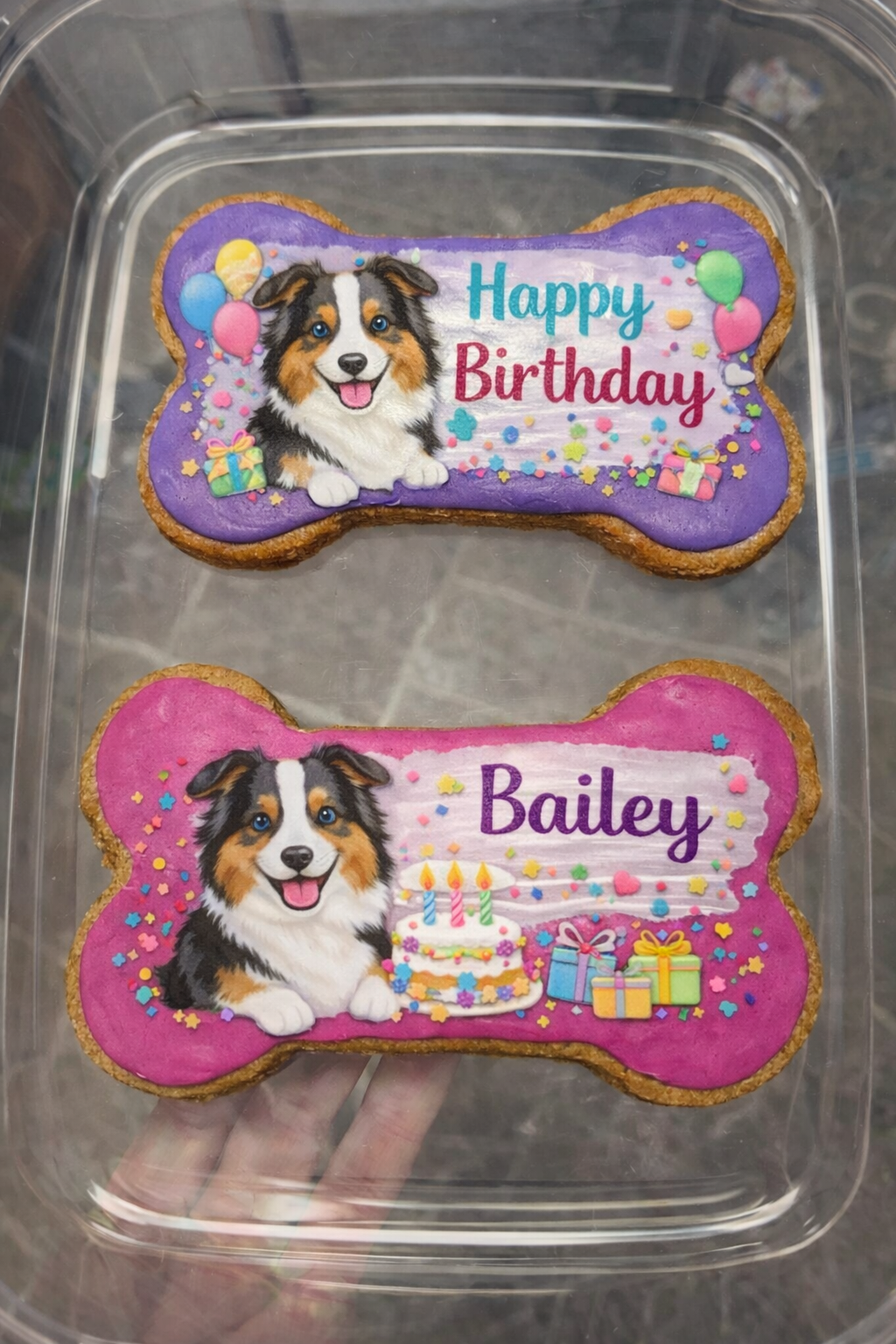 Jumbo Personalized Dog Bone Cookie (7x4)