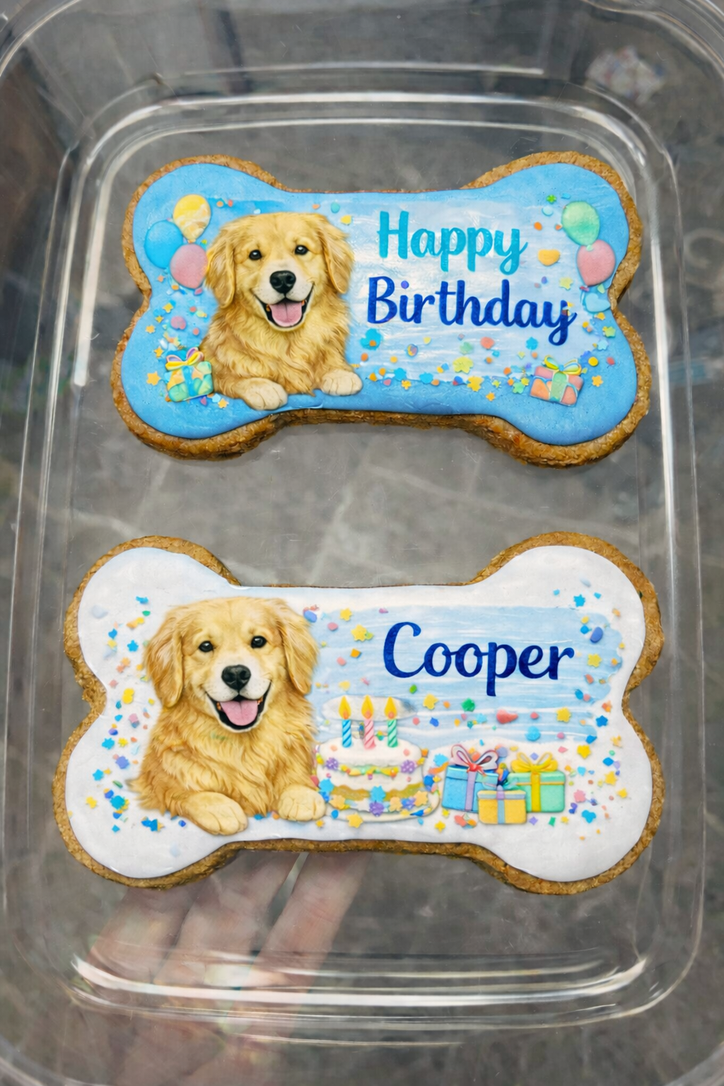 Jumbo Personalized Dog Bone Cookie (7x4)