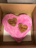 💗 Love Your Pup Heart Cake (Includes 2 Heart Cookie Toppers)
