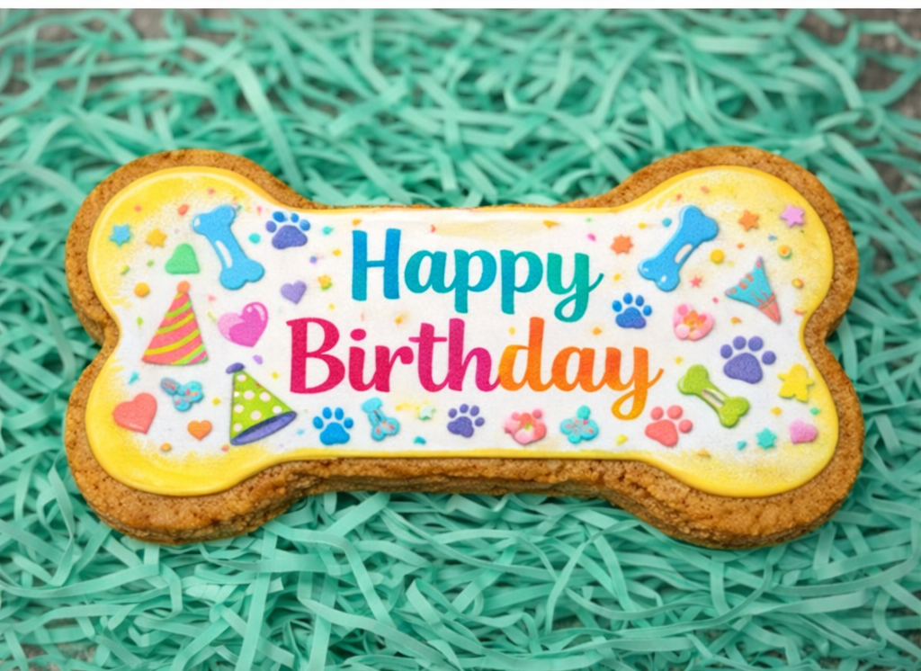 Jumbo Personalized Dog Bone Cookie (7x4)